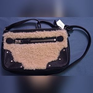 Coach SMALL RHYDER POCHETTE IN SHEARLING